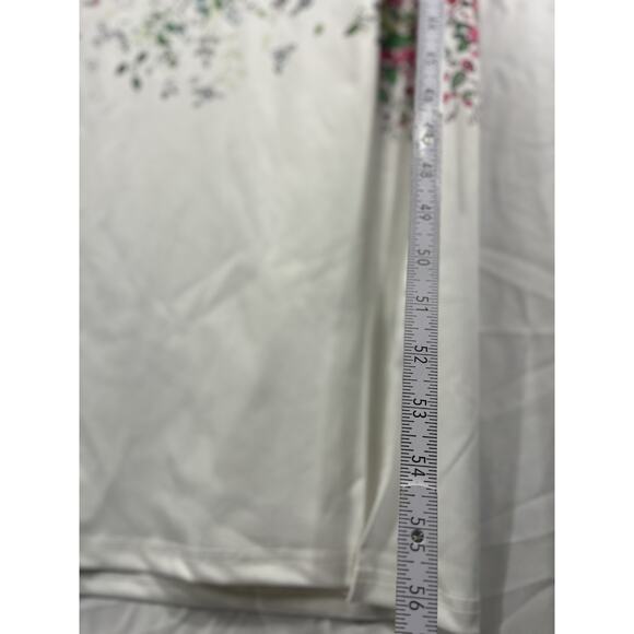 Zolucky Women’s 4X Floral Print White Tunic Dress Lightweight Casual - Picture 10 of 11